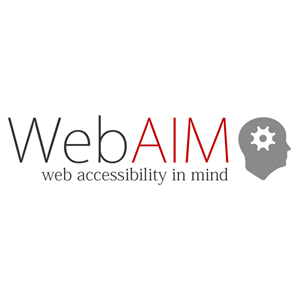 Webaim logo. Web Accessibility In Mind