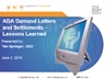 Title slide for the ADA Demand Letters & Settlements webinar